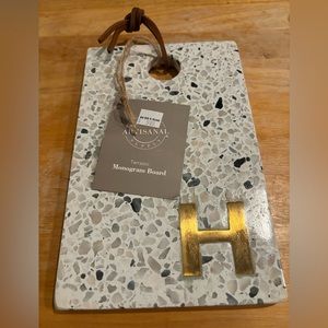 Terrazzo Monogram Board “H”